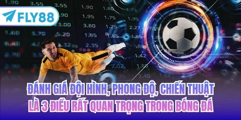 Đánh giá đội hình, phong độ, chiến thuật là 3 điều rất quan trọng trong bóng đá